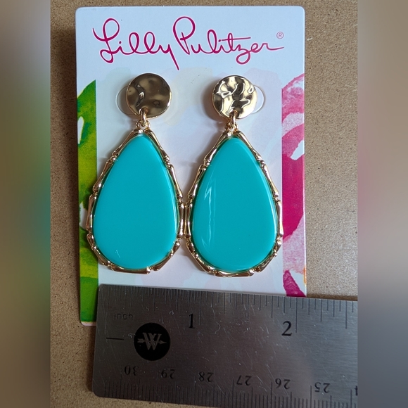 Lilly Pulitzer Teardrop Earrings NWT - Picture 7 of 8